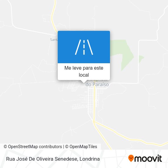 Rua José De Oliveira Senedese mapa