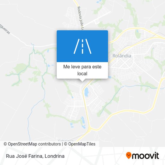 Rua José Farina mapa