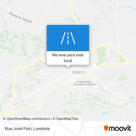 Rua José Fiori mapa