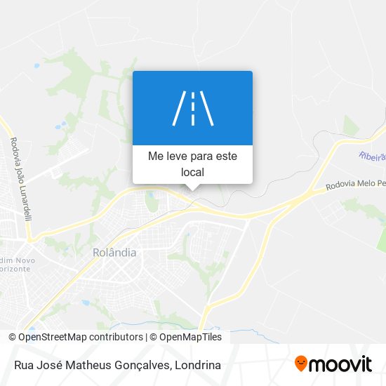 Rua José Matheus Gonçalves mapa