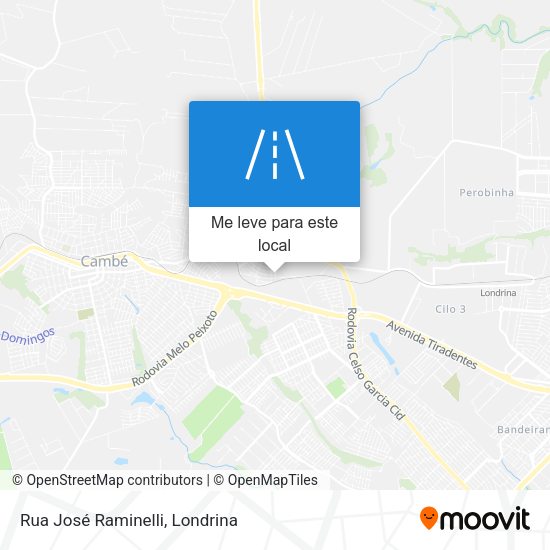 Rua José Raminelli mapa