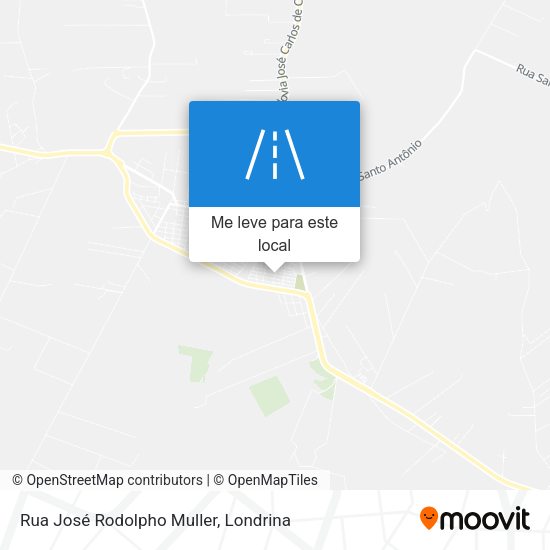 Rua José Rodolpho Muller mapa