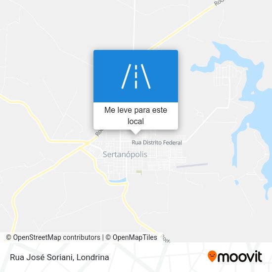 Rua José Soriani mapa