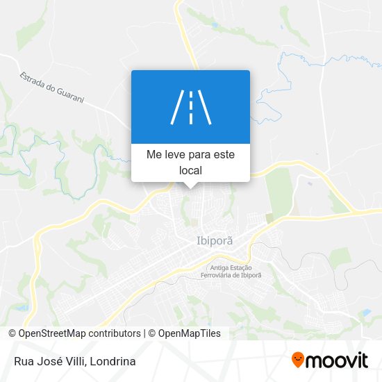 Rua José Villi mapa