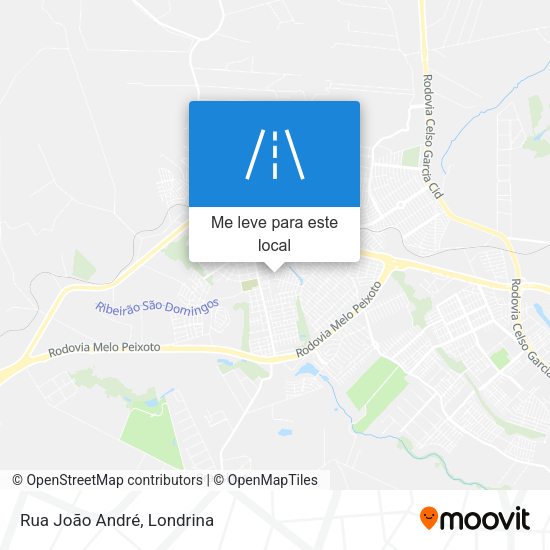 Rua João André mapa