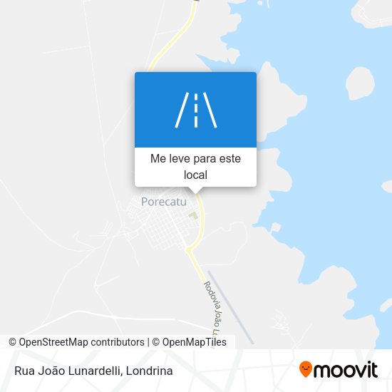 Rua João Lunardelli mapa