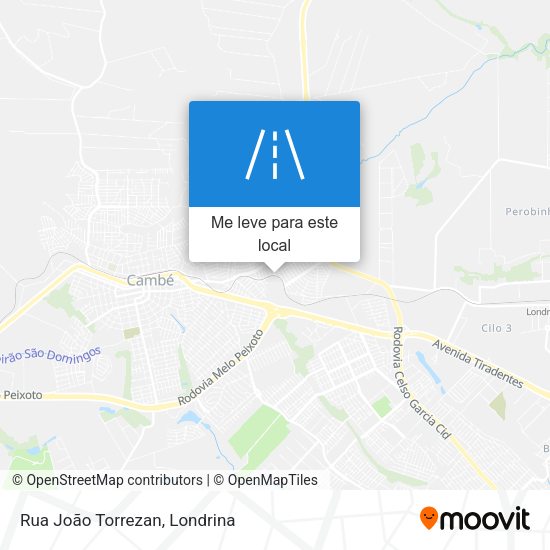 Rua João Torrezan mapa