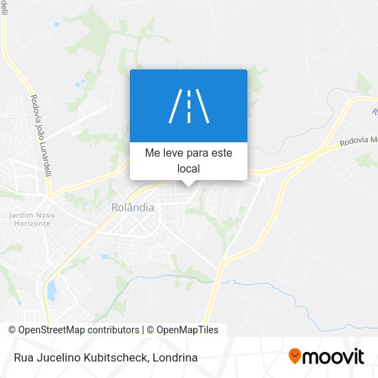 Rua Jucelino Kubitscheck mapa