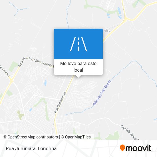 Rua Juruniara mapa