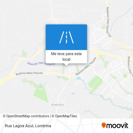Rua Lagoa Azul mapa