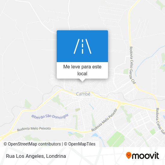 Rua Los Angeles mapa