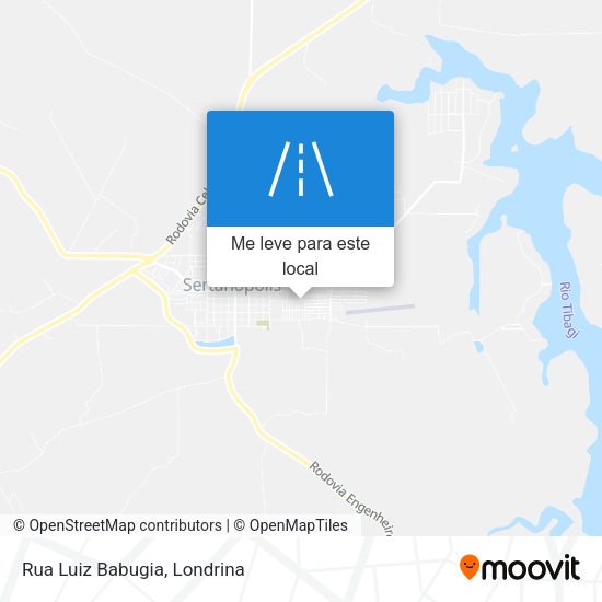 Rua Luiz Babugia mapa