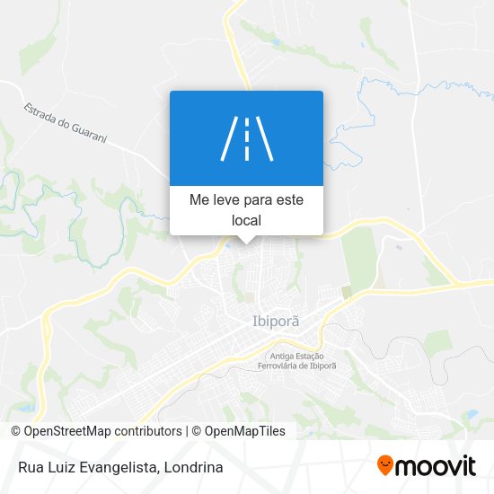 Rua Luiz Evangelista mapa