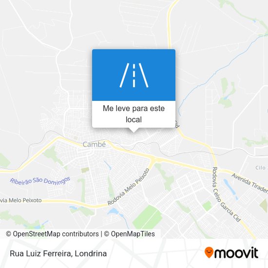 Rua Luiz Ferreira mapa