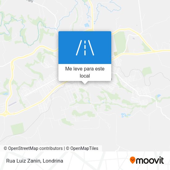 Rua Luiz Zanin mapa