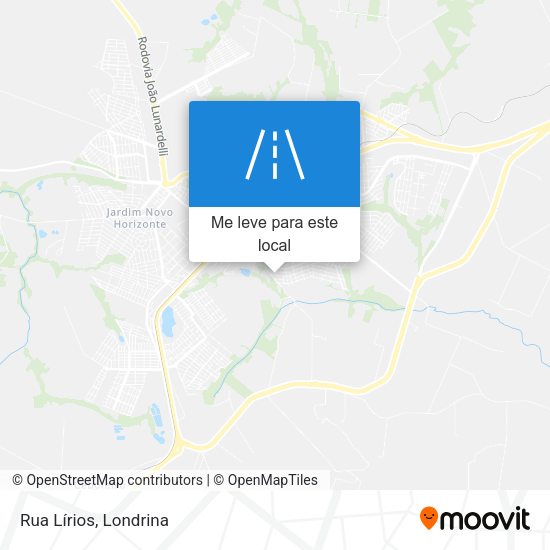 Rua Lírios mapa