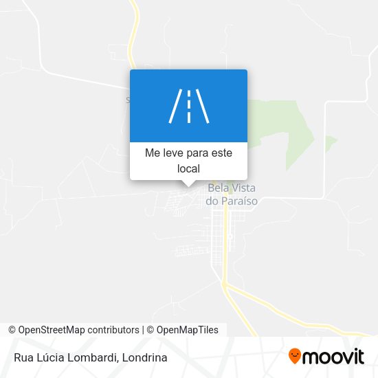 Rua Lúcia Lombardi mapa