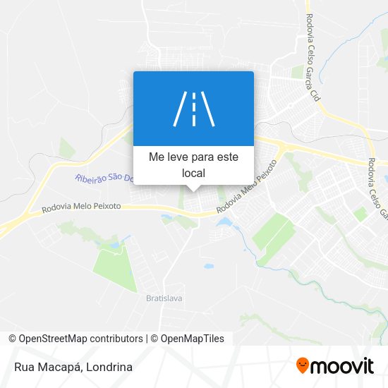 Rua Macapá mapa