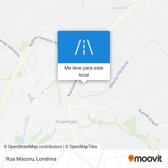 Rua Macuru mapa