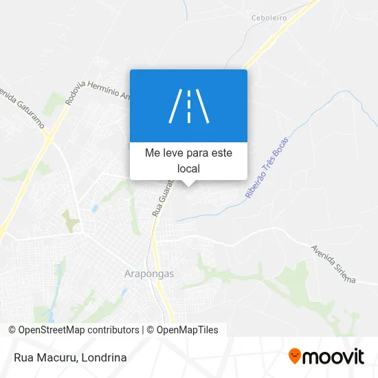 Rua Macuru mapa