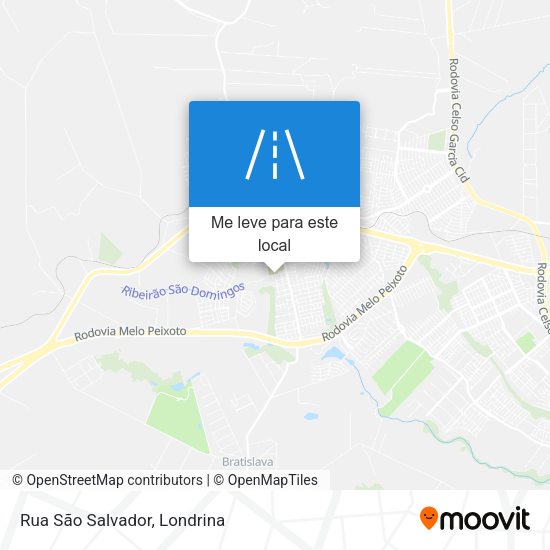 Rua São Salvador mapa