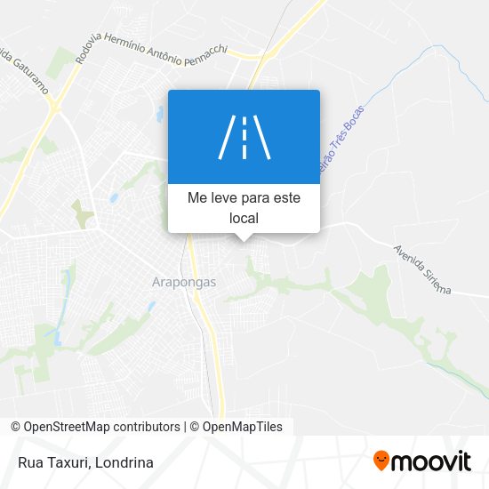 Rua Taxuri mapa