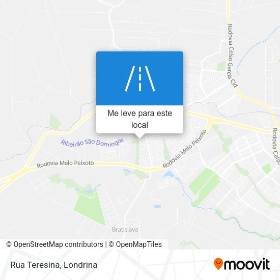 Rua Teresina mapa