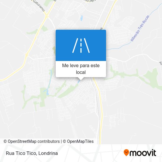 Rua Tico Tico mapa