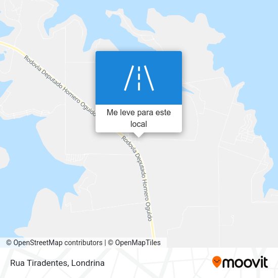 Rua Tiradentes mapa