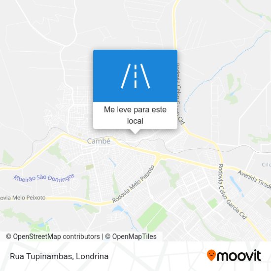 Rua Tupinambas mapa