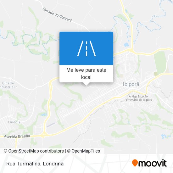 Rua Turmalina mapa