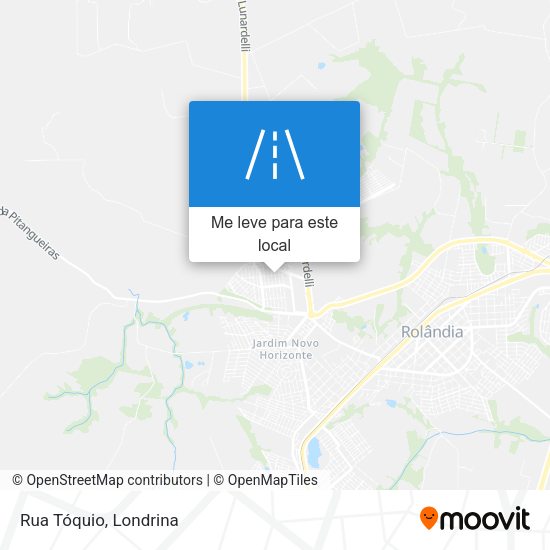 Rua Tóquio mapa