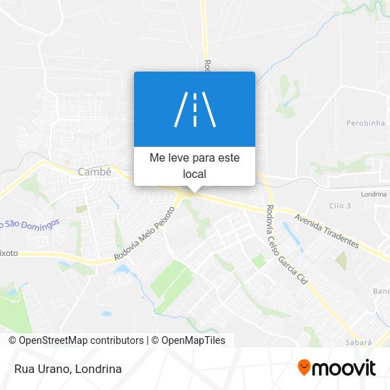 Rua Urano mapa