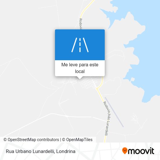 Rua Urbano Lunardelli mapa