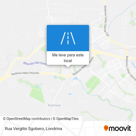 Rua Vergilio Sgobero mapa