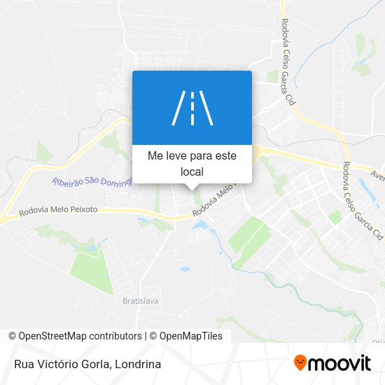 Rua Victório Gorla mapa