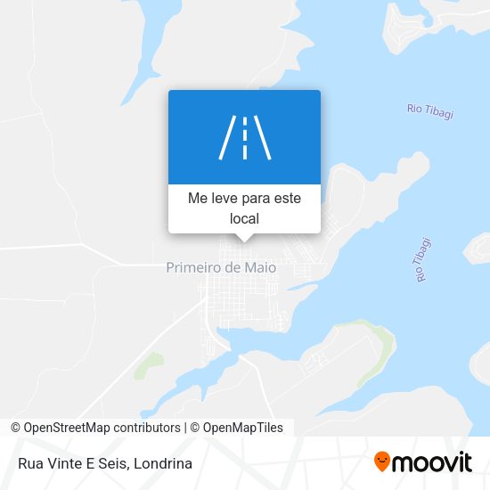 Rua Vinte E Seis mapa