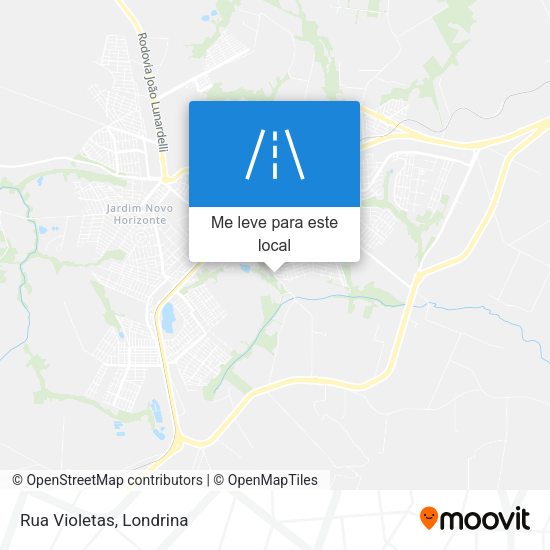 Rua Violetas mapa