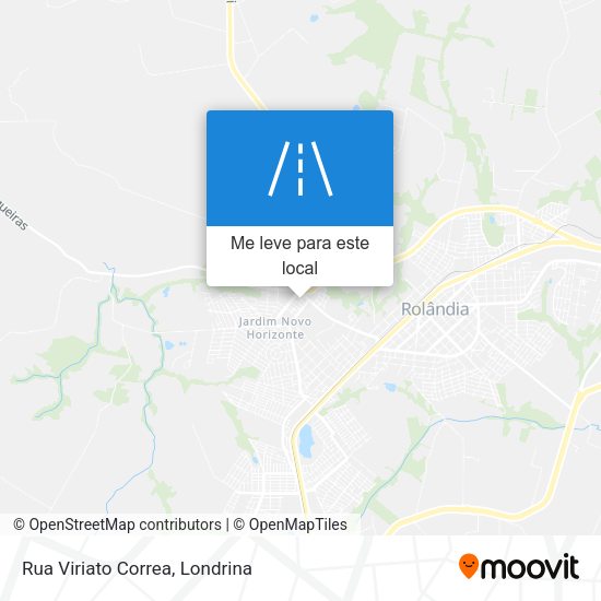 Rua Viriato Correa mapa