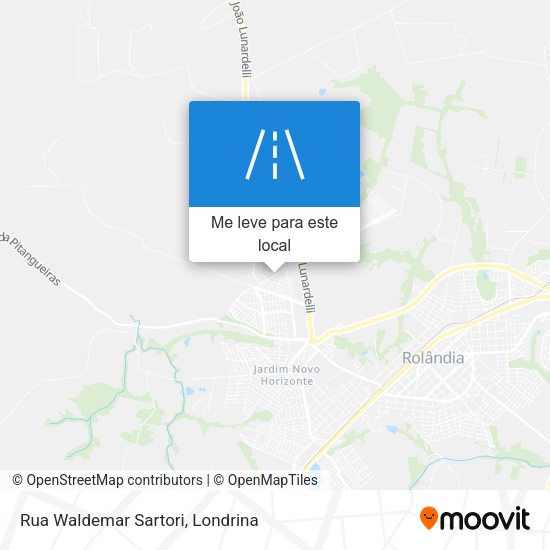 Rua Waldemar Sartori mapa