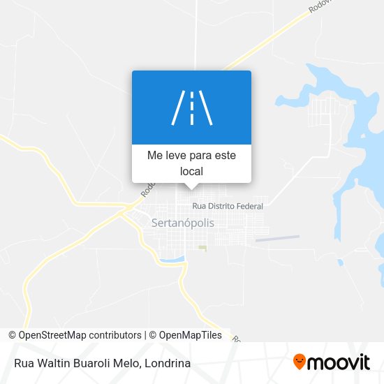 Rua Waltin Buaroli Melo mapa