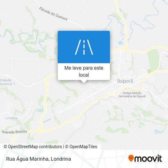 Rua Água Marinha mapa