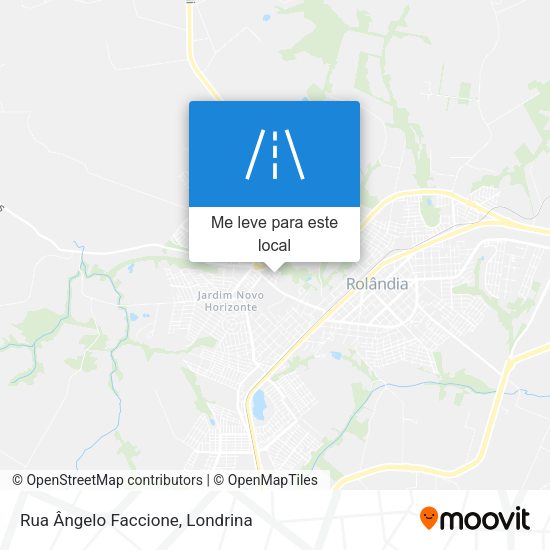 Rua Ângelo Faccione mapa