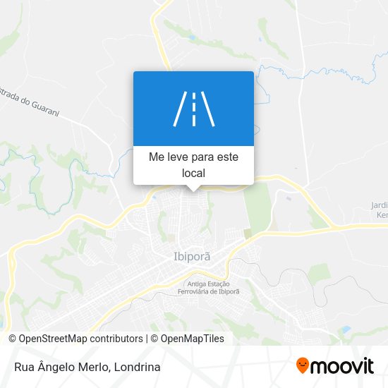 Rua Ângelo Merlo mapa