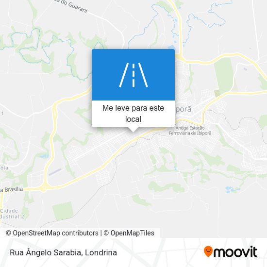 Rua Ângelo Sarabia mapa