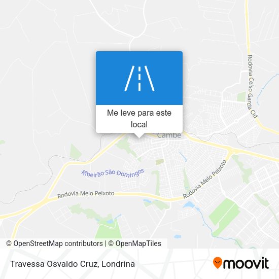 Travessa Osvaldo Cruz mapa