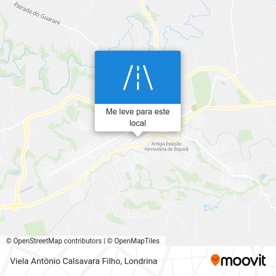 Viela Antônio Calsavara Filho mapa