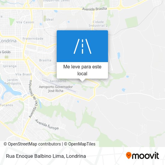 Rua Enoque Balbino Lima mapa