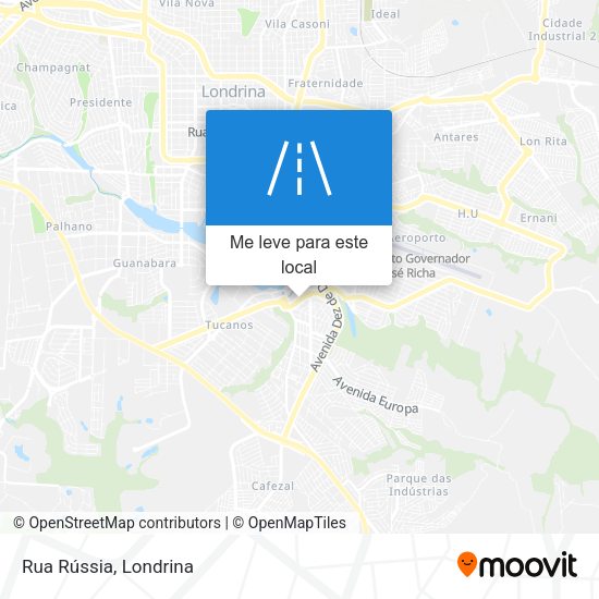 Rua Rússia mapa