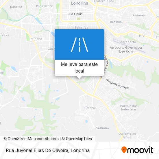 Rua Juvenal Elias De Oliveira mapa